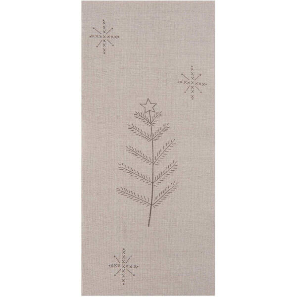LEINENBAND - 20cm RICO - Tanne bedruckt.