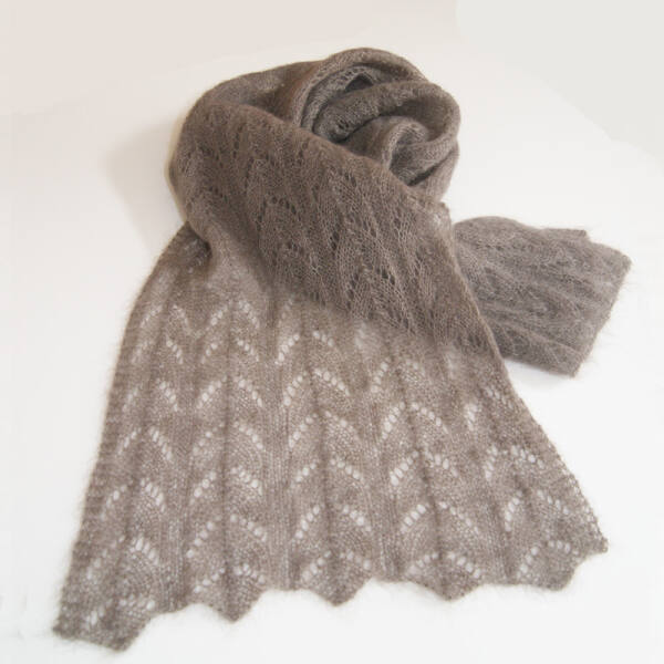 STRICK-ANLEITUNG / SCHAL MIT AYOURMUSTER - SILKHAIR