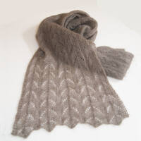 STRICK-ANLEITUNG / SCHAL MIT AYOURMUSTER - SILKHAIR