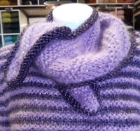 STRICK-ANLEITUNG /  KURZSCHAL "MOHAIR DI GIO" -...