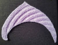 KNITTING INSTUCTIONS / SHORT SCARF "MOHAIR DI GIO" - "GLAMOUR" - "LUCIDA""