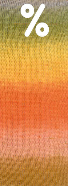 15*- Graubeige/Oliv/Gelb/Blassorange/Orange/Lachs/ Nougat