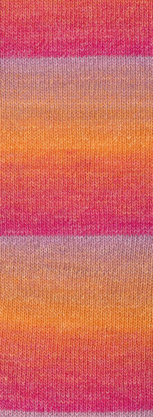 4032 - Graulila/Pink/Tomatenrot/Orangegelb