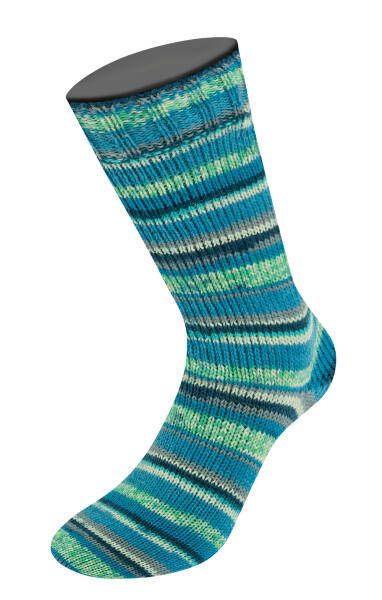 3054 - Jade/Rohweiß/Blau/Türkis/Dunkelblau/Grau/Hellgrau