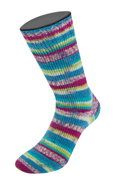 3056 - Violett/Türkis/Pistazie/Rohweiß/Blau/Fuchsia