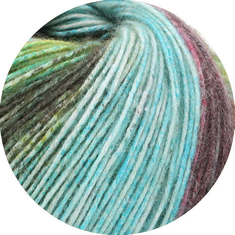 205*- turquoise/mint/dark brown/yellow green/taupe