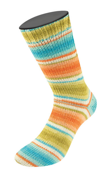 117 - salmon/lightblue/kiwi green/woolwhite-stripes