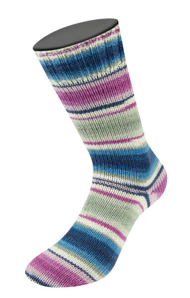 118 - fuchsia/inkblue/grey/woolwhite-stripes