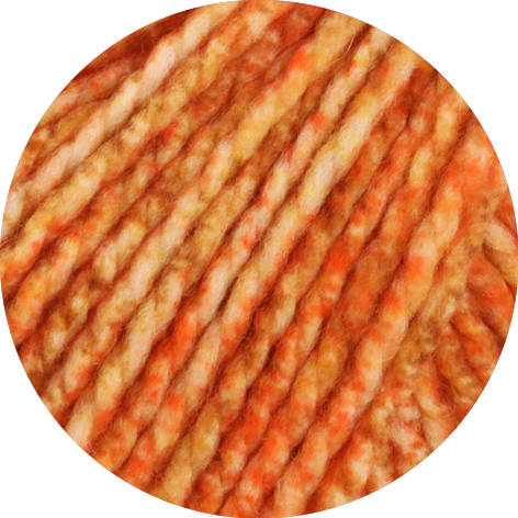 105 - orange/caramel mottled