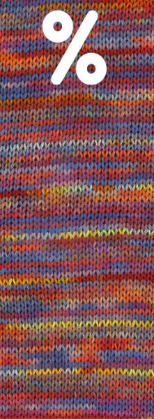 101*- Dunkelrot/Blau/Gelb/Orange bunt